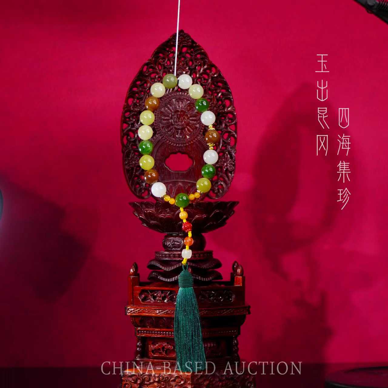 AAA级【新疆和田玉-七彩多宝手持】-56.89g-YD10120004001013-J51