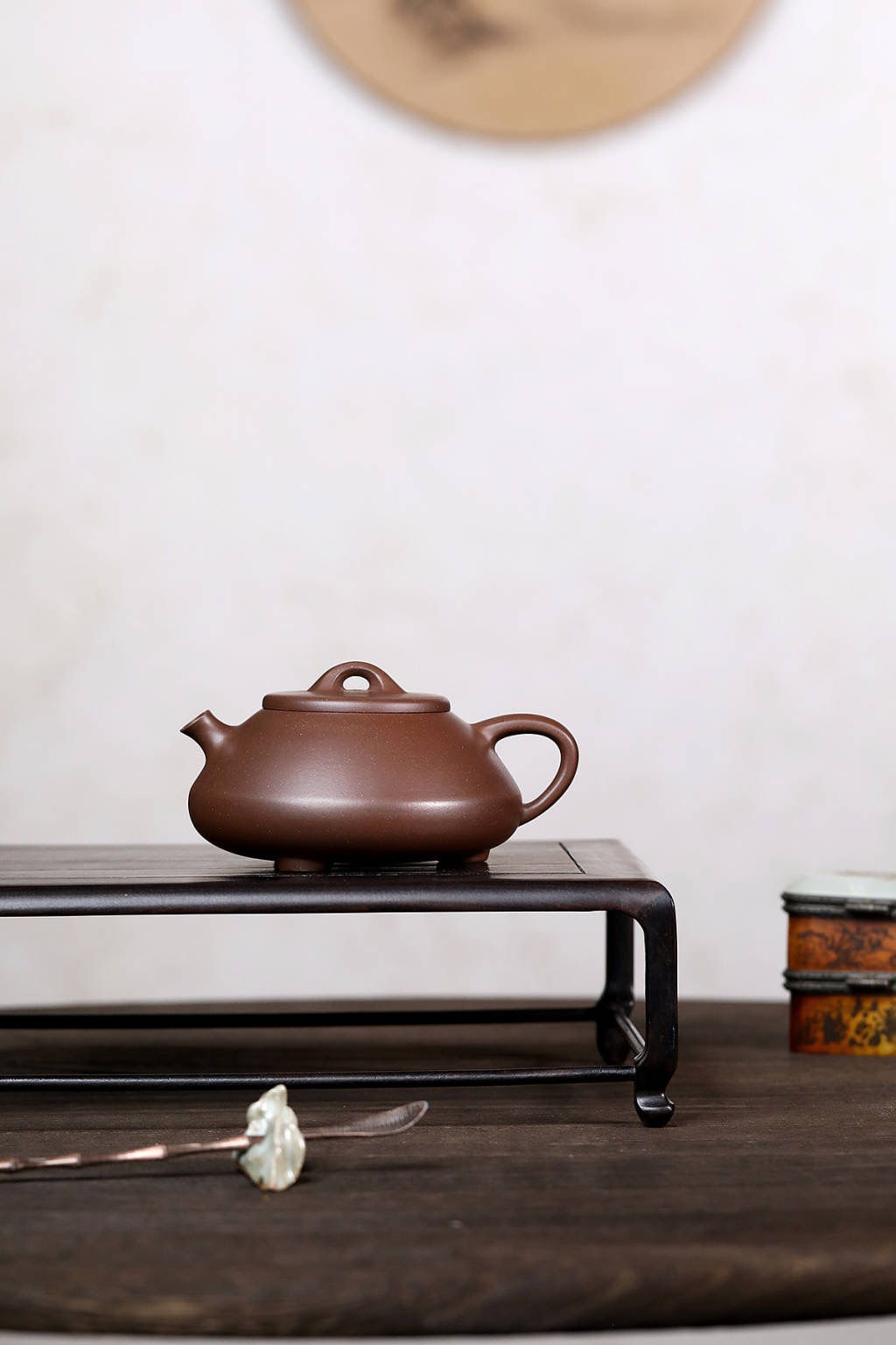 蕴瓢老紫泥宜兴紫砂原矿紫砂茶壶200cc
