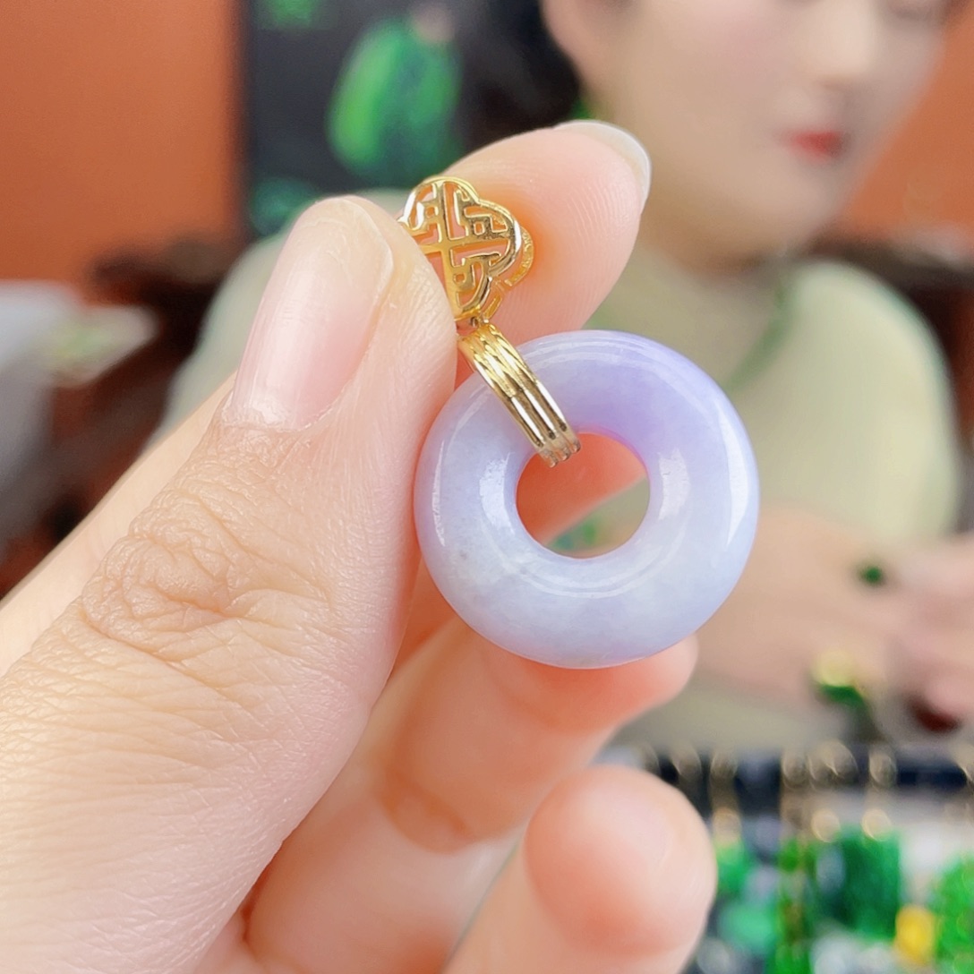 翡翠银S925镶嵌耳饰