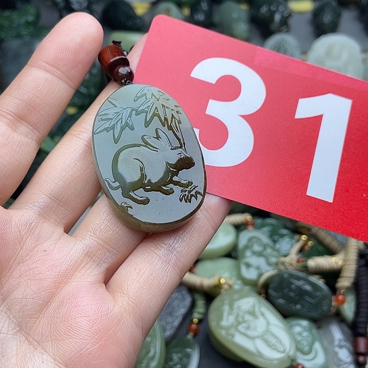 和田玉未镶嵌颈饰