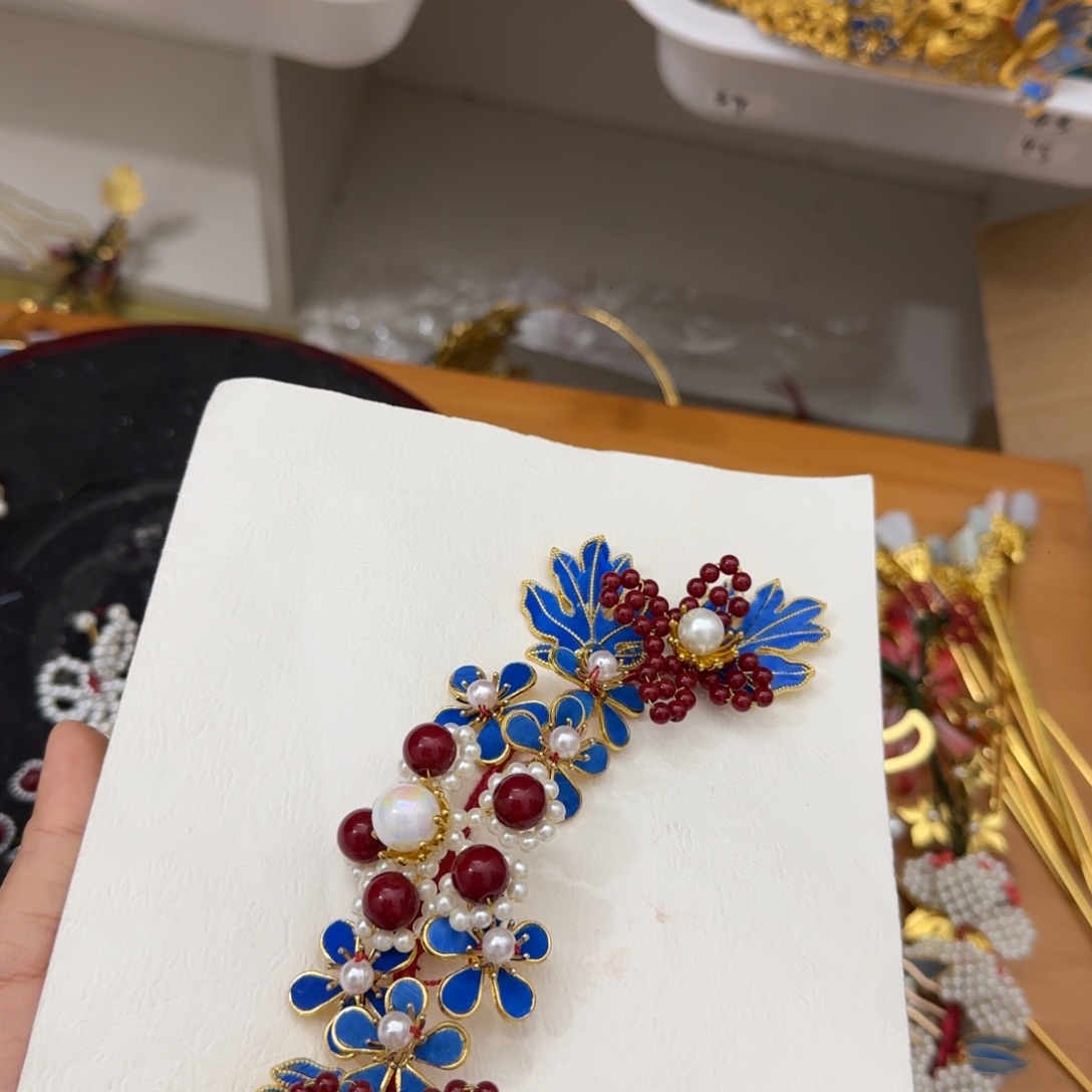 醋酸铁合金鹅毛仿点翠