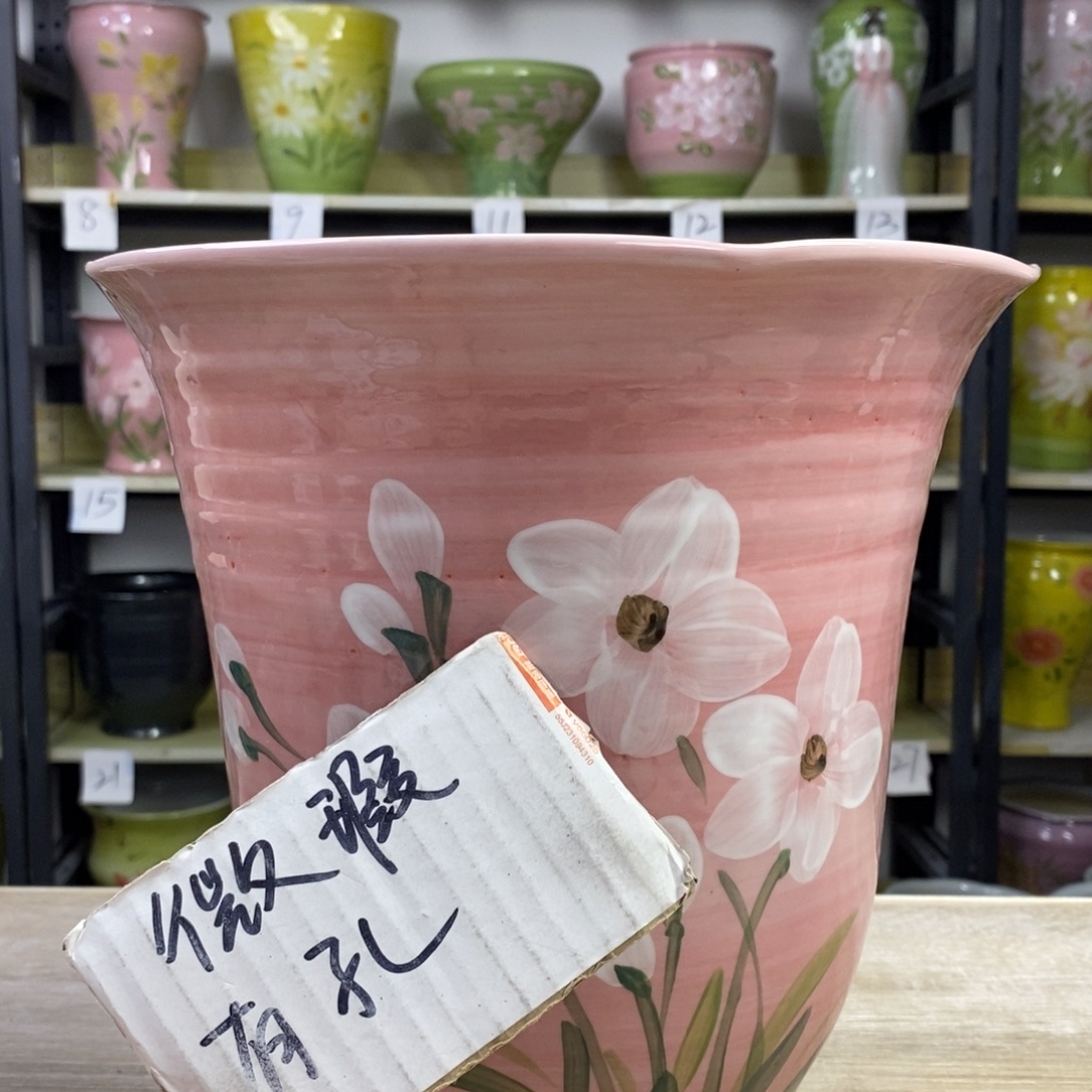 景德镇手工手绘陶瓷花盆