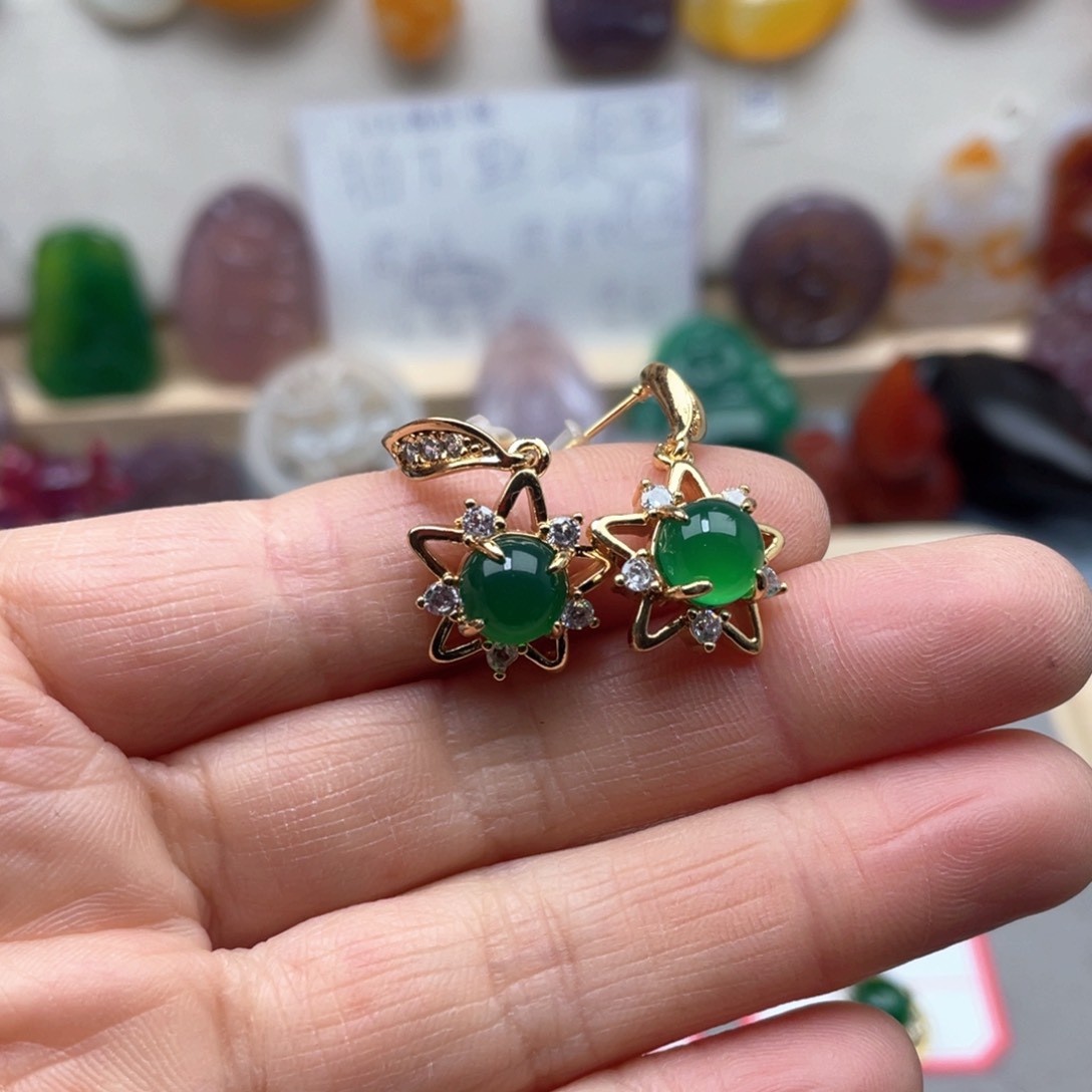 玛瑙/玉髓颈饰合金笑*