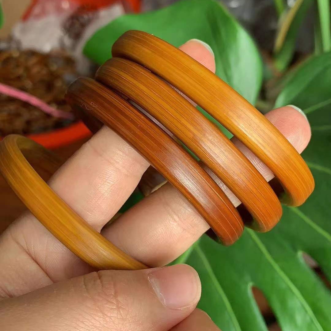 非金属木质手镯 天然云南金刚藤手镯男女木制款无节非西藏鸡血藤