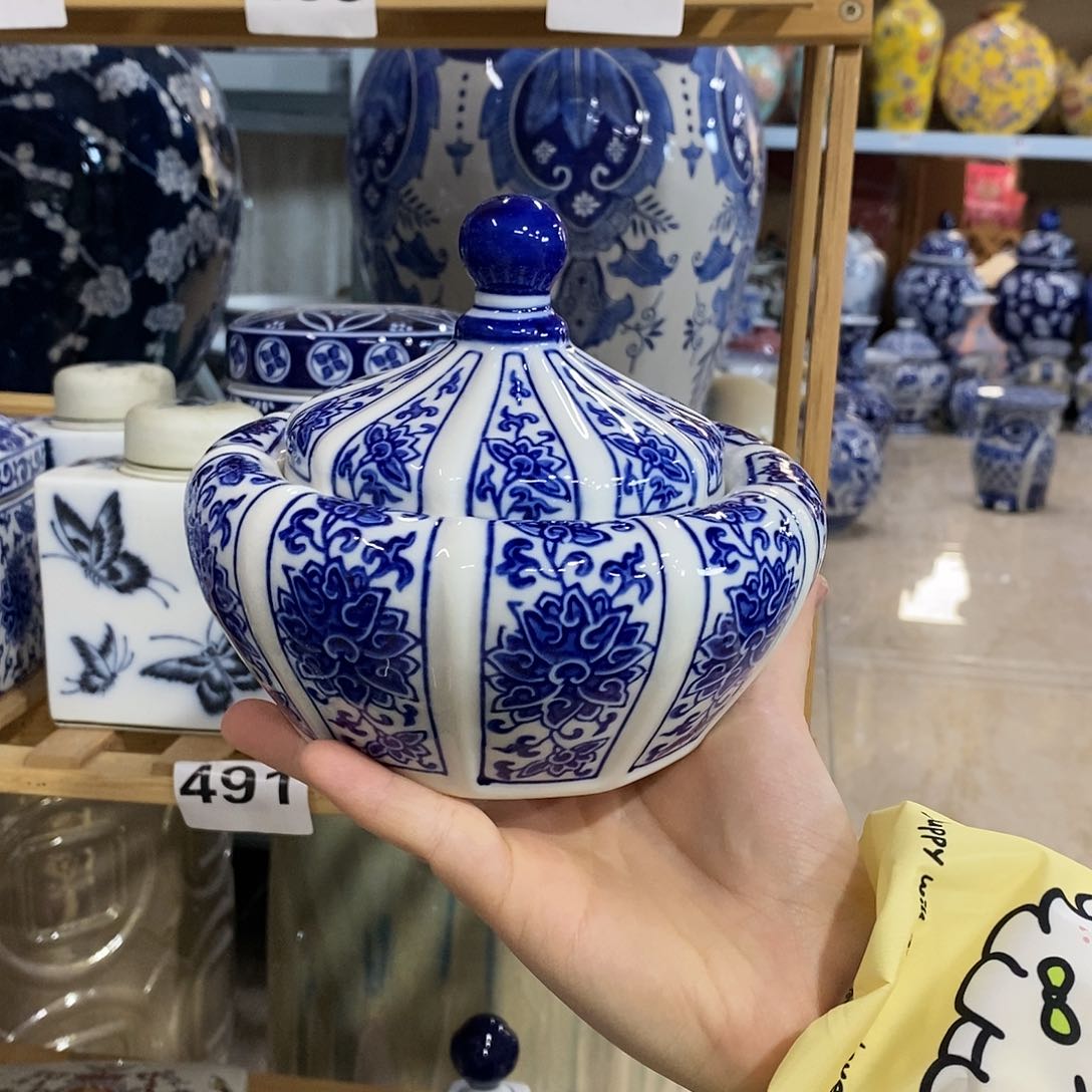 瓶茶叶罐花瓶摆件花瓶