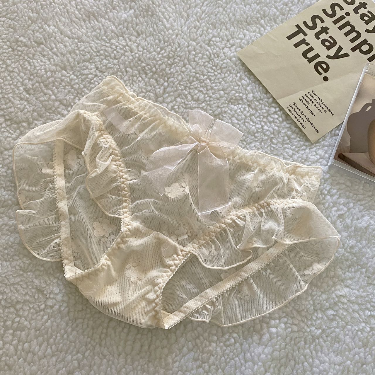 85-108斤日系性感诱惑百搭透气少女蕾丝内裤女士舒适低腰三角裤