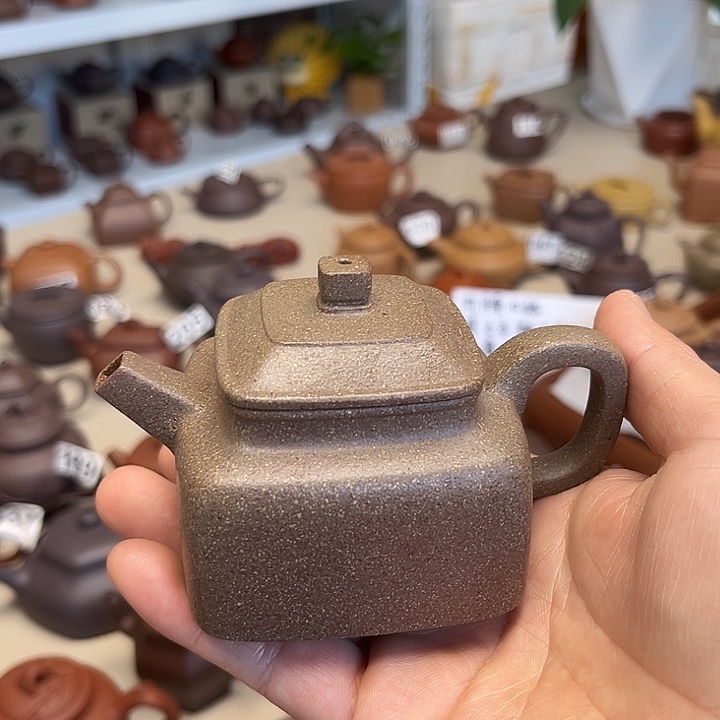 紫***木茶壶紫砂微瑕德钟150毫升