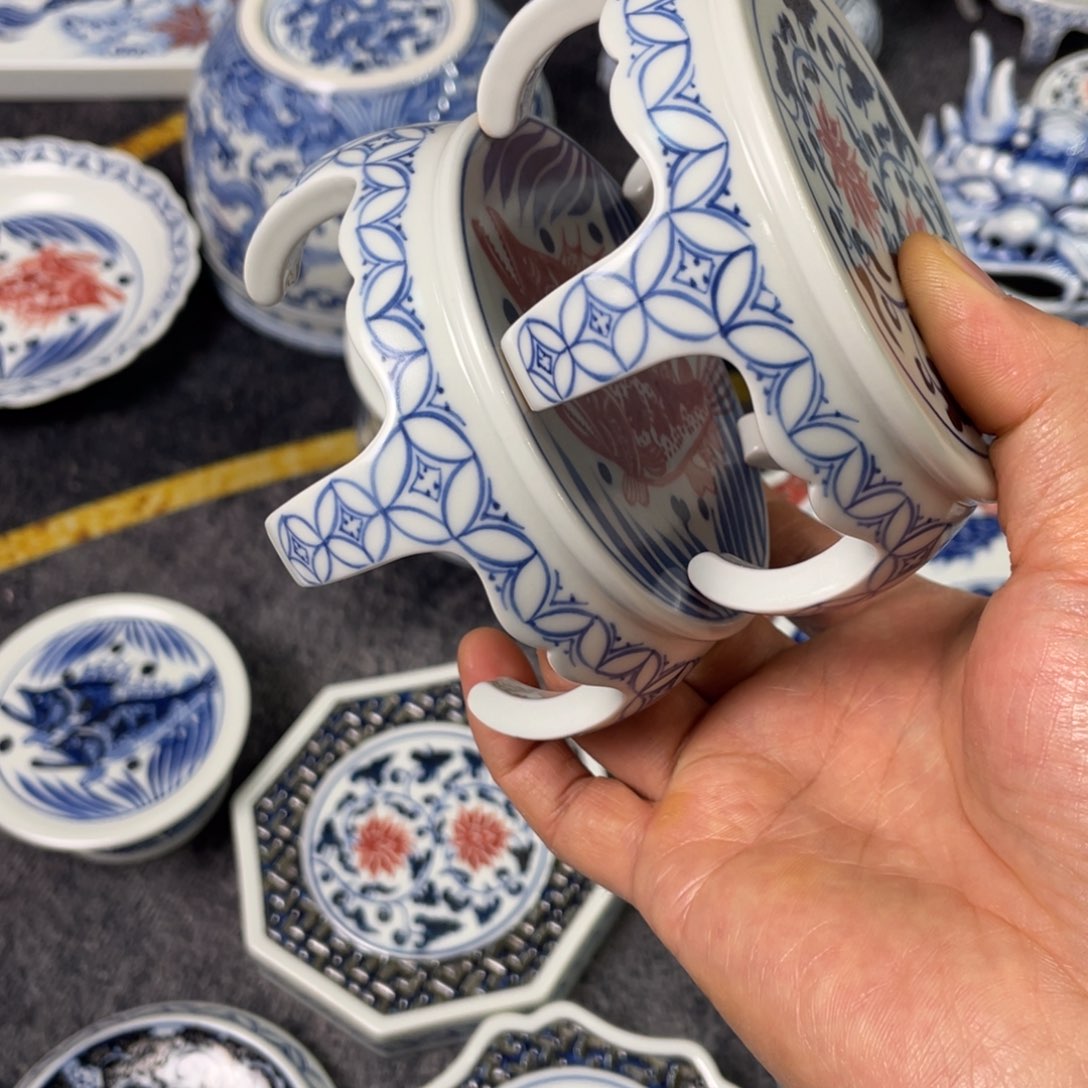 阿***雪景德镇陶瓷手工手绘