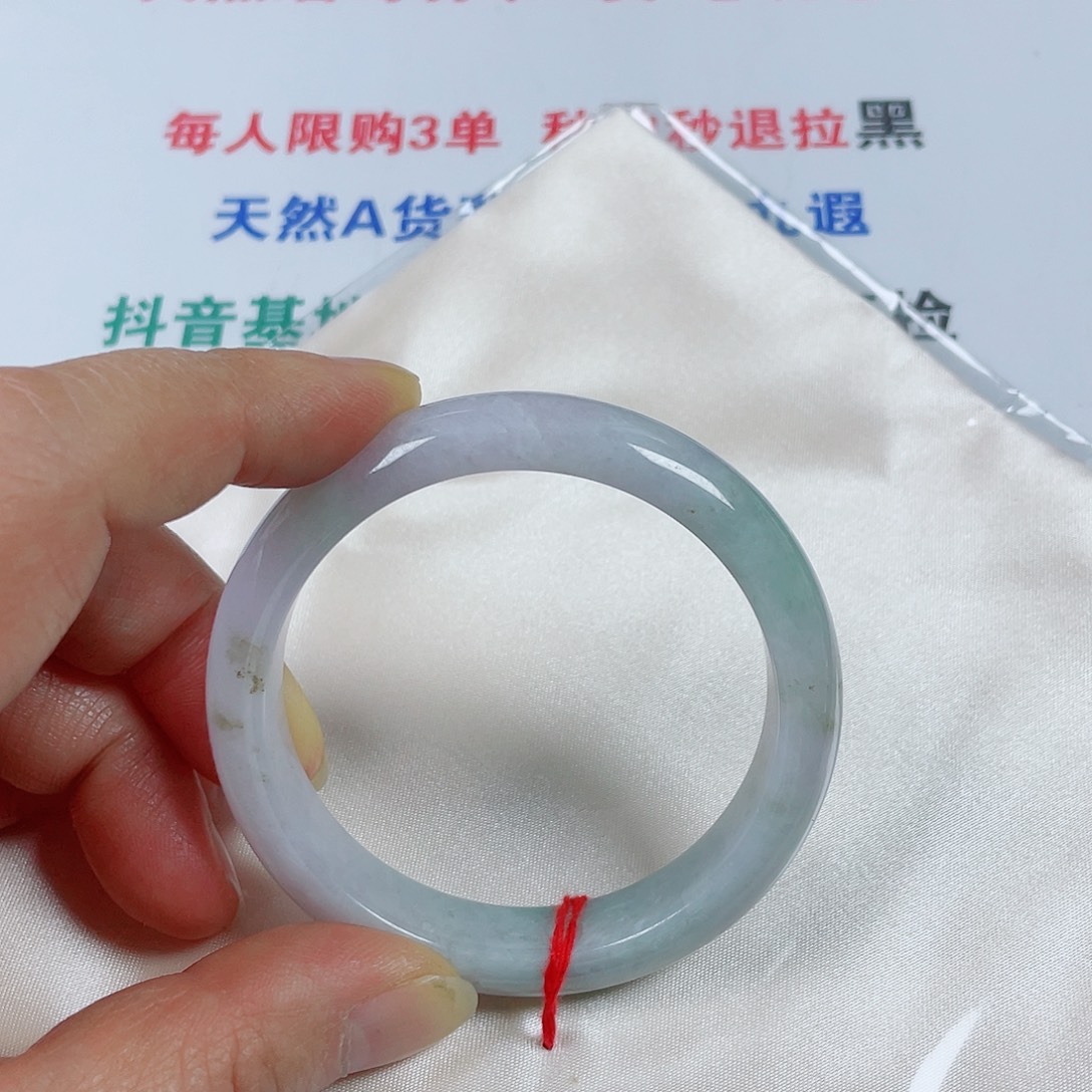 翡翠未镶嵌手镯天然翡翠手镯53.6