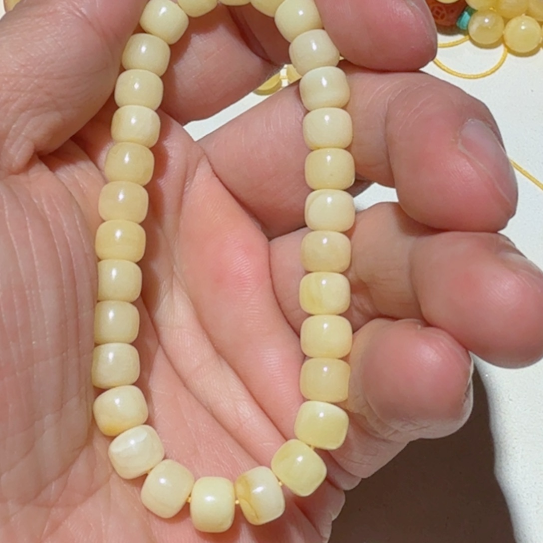 蜜蜡手串未镶嵌琥珀蜜蜡7.5mm