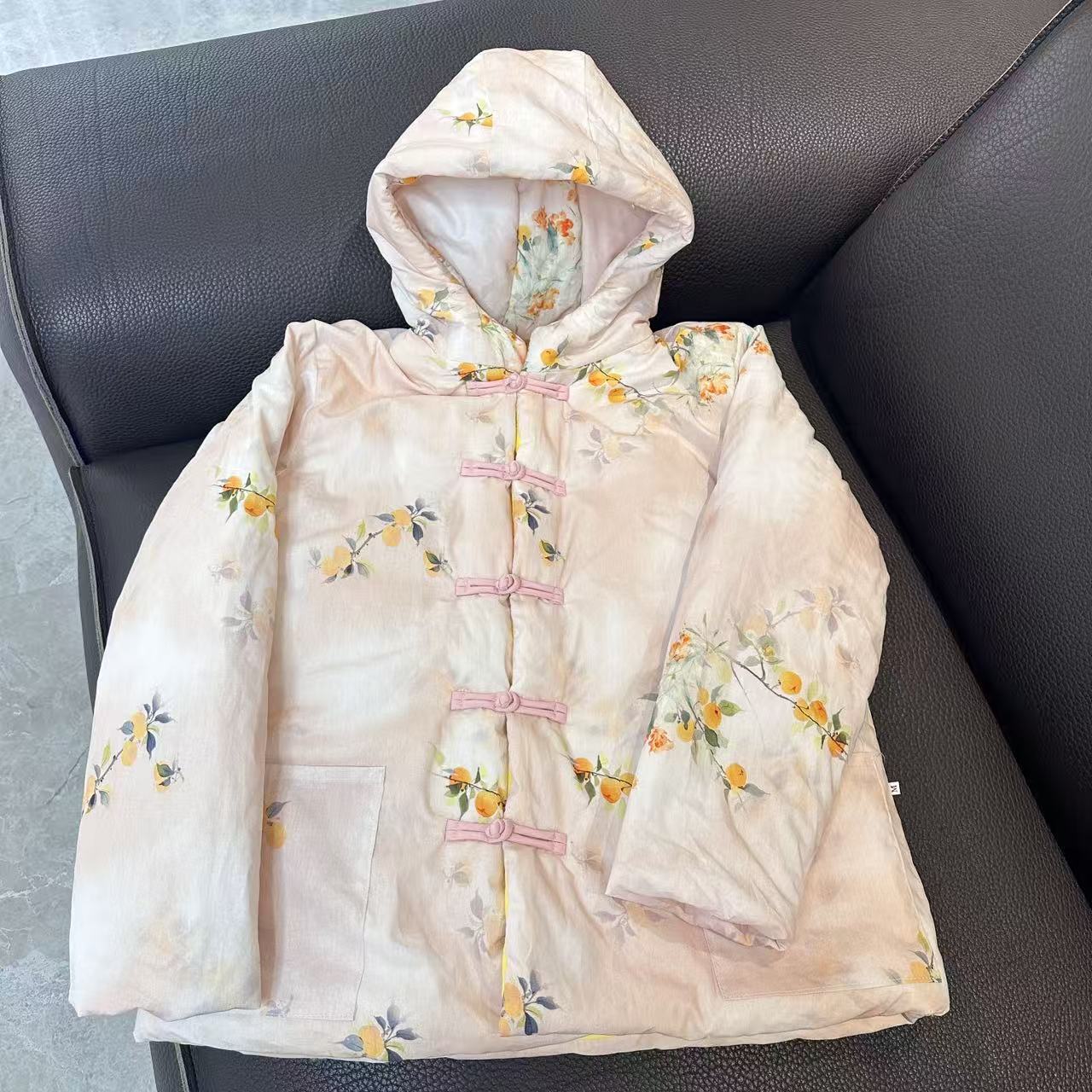 新中式连帽加厚新疆长绒棉女士棉衣秋冬复古国风外套冬季