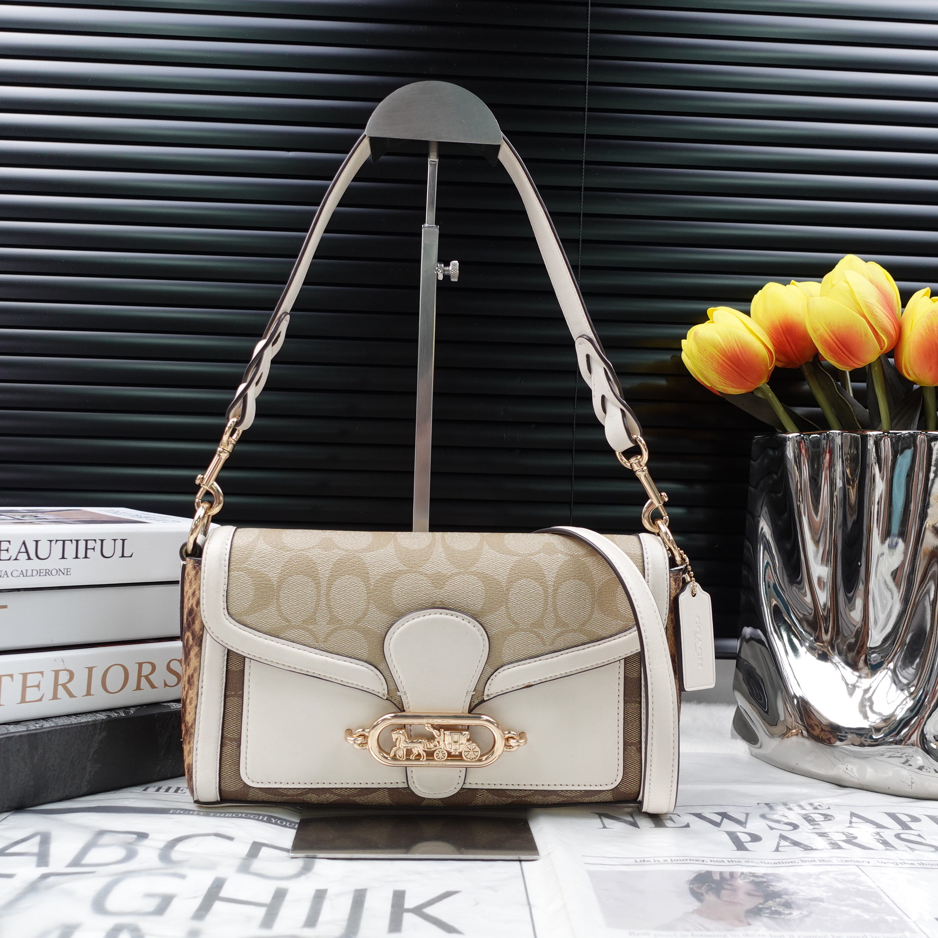 95新 COACH/蔻驰 单肩包/T10283784