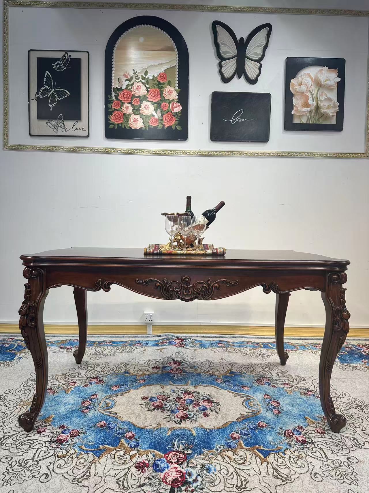 333长餐台 1500*900*800   美式古典 餐桌