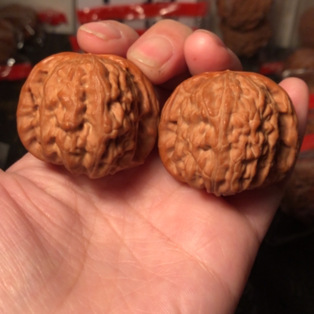 【闪购商品】文玩核桃把件白狮子40
