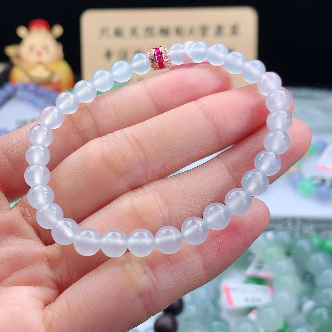 翡翠手链未镶嵌卡6