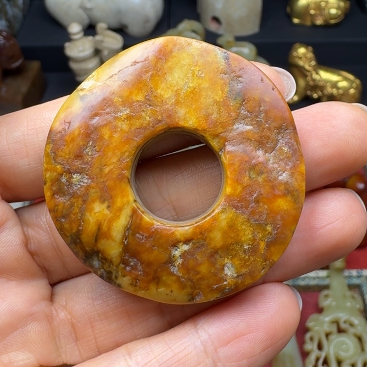 玉***玉手链未镶嵌和田玉（糖玉）