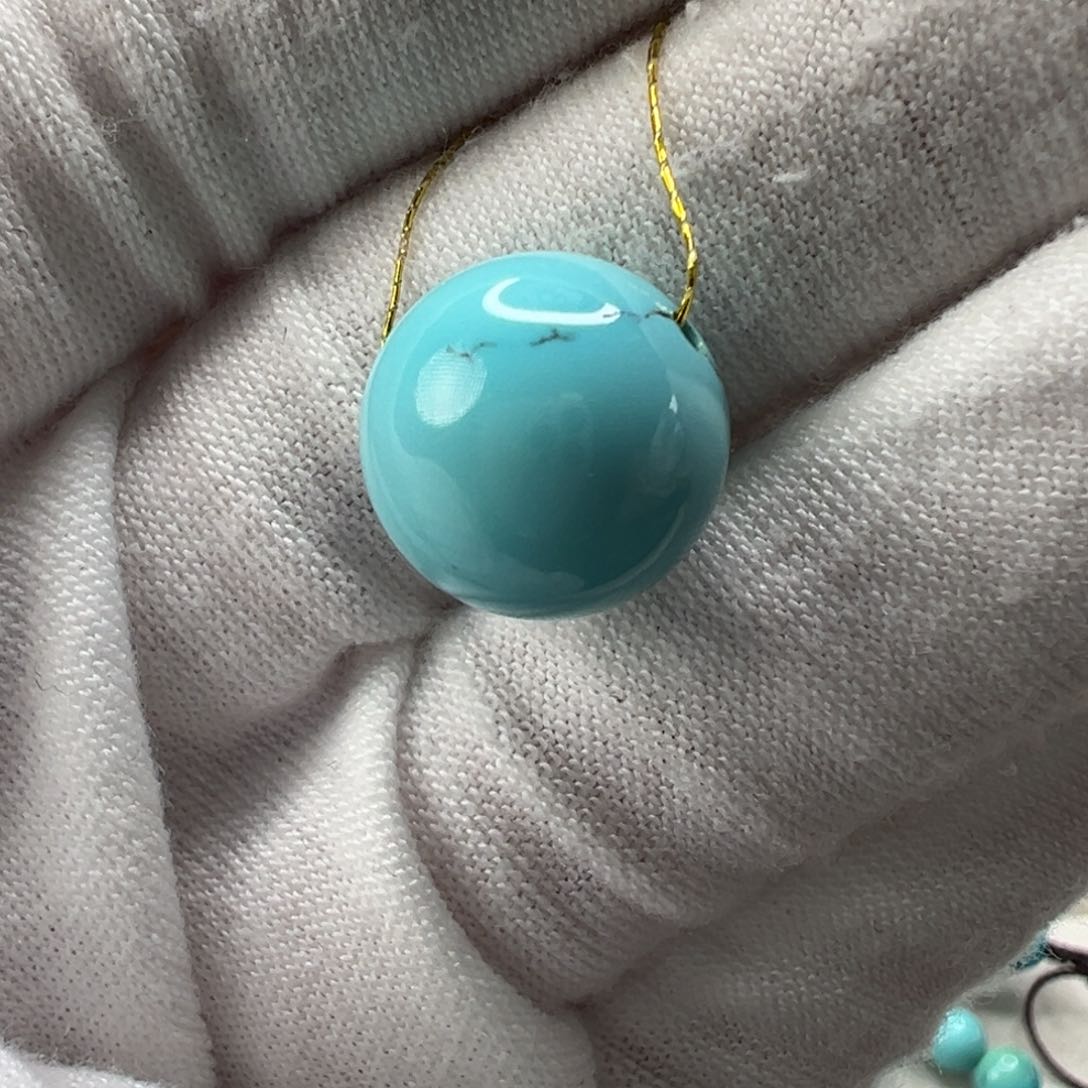 绿松石圆珠未镶嵌