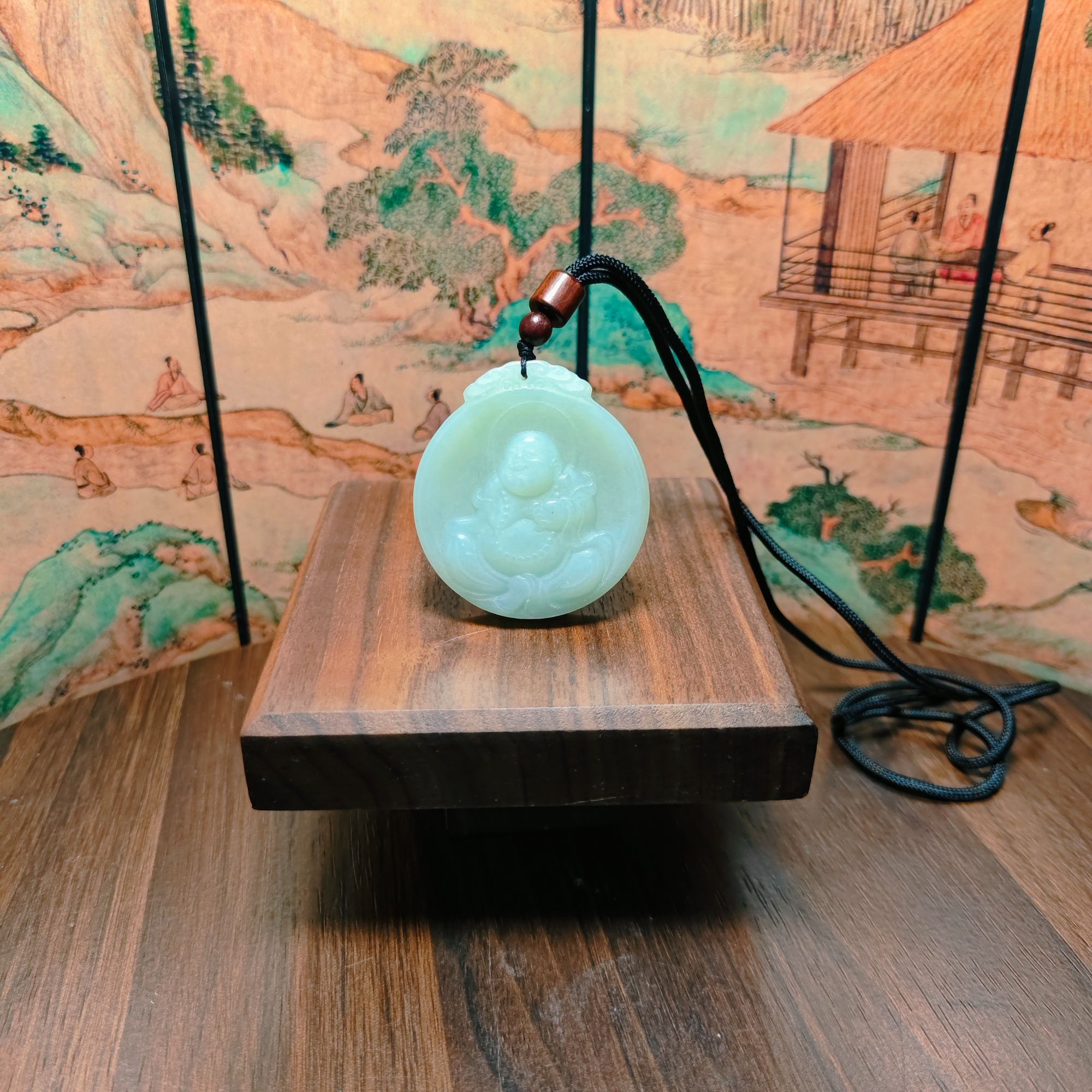 D和田玉佛公吊坠0401