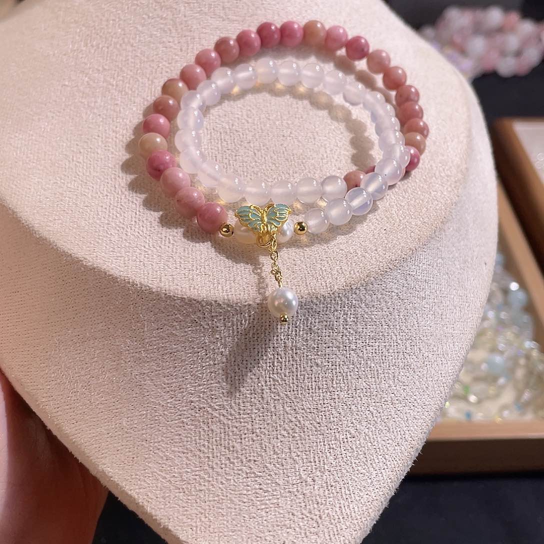 水晶手链未镶嵌多样性发货a776