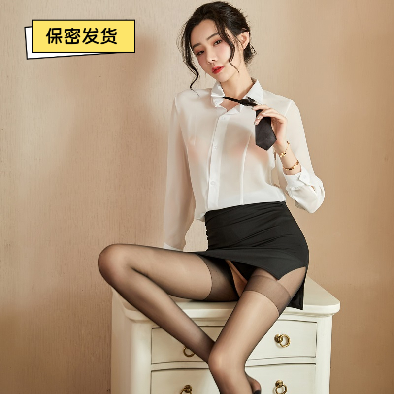 秘书紧身包臀短裙制服教师女仆性感高级情侣性感睡衣感纯欲风蕾丝