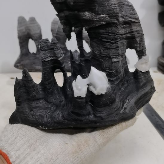 千***作有机玻璃灵璧石摆件灵璧石