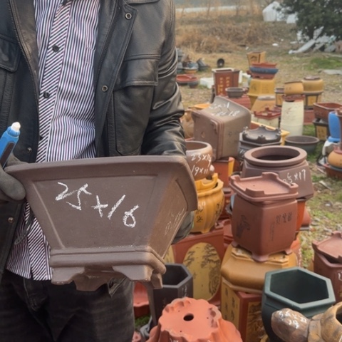 红陶紫砂花盆盆景盆栽