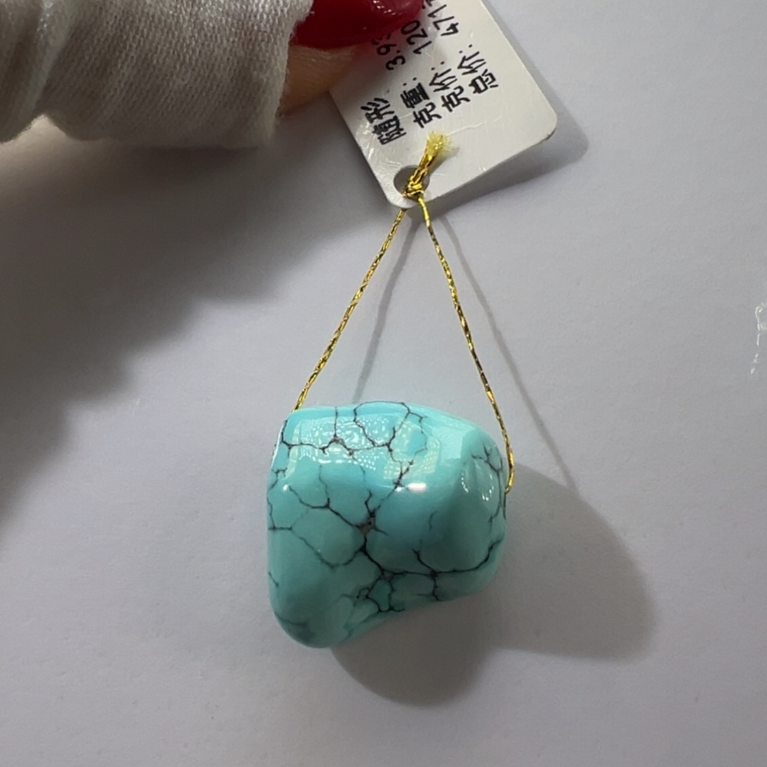 绿松石未镶嵌挂件