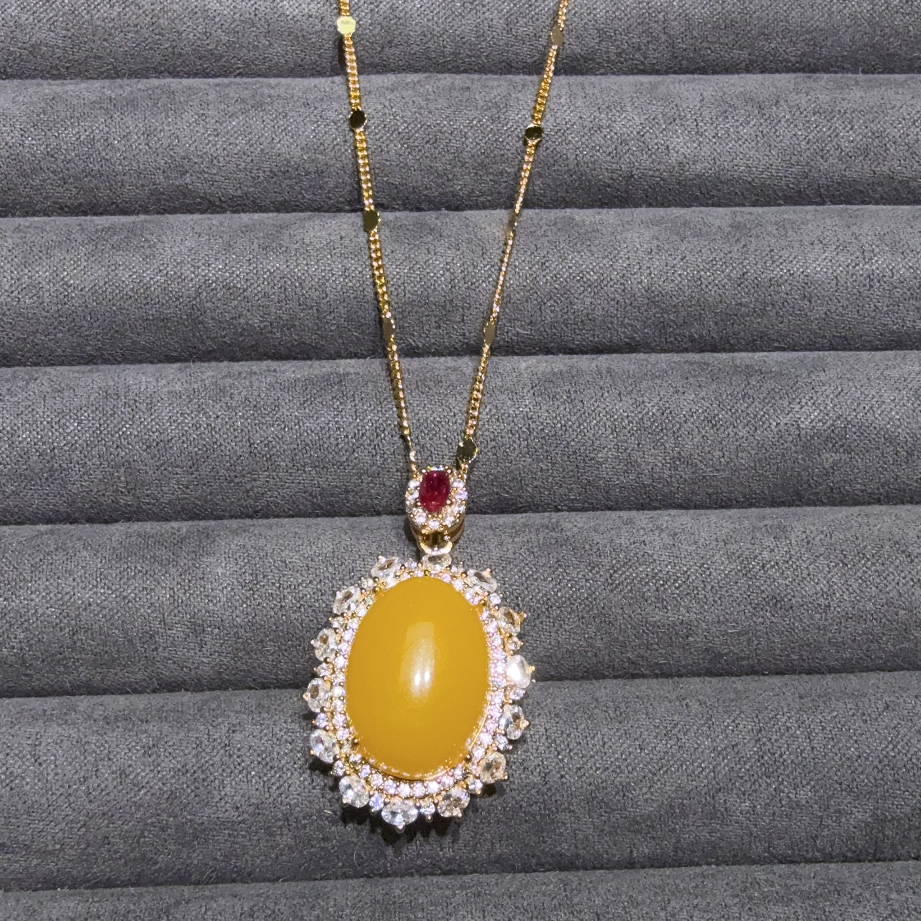 Q124 精美珠宝吊坠 尺寸 13*17mm