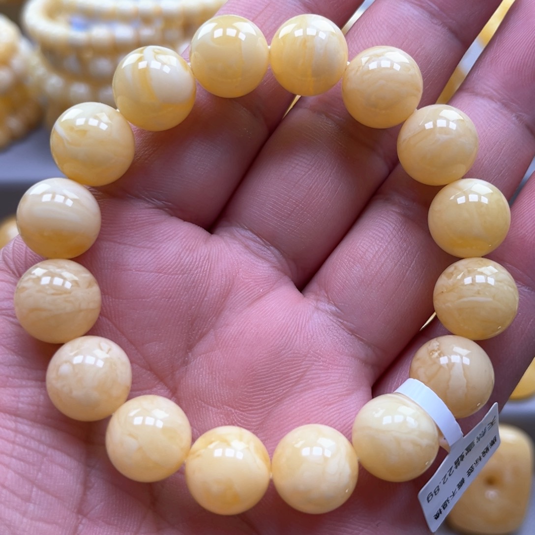 琥珀手链未镶嵌手串