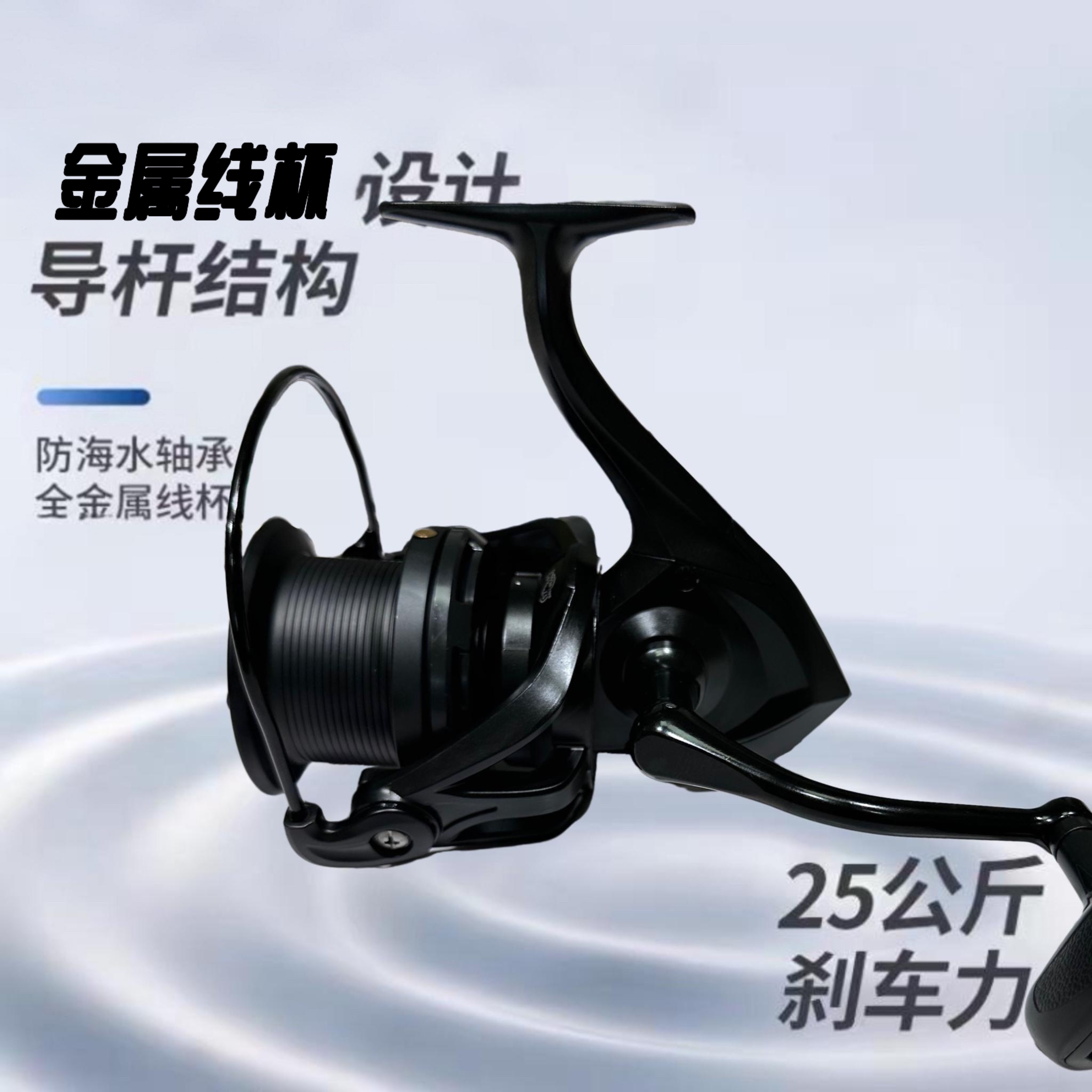 远投金属路亚头纺车轮塞纳锚鱼轮A款鱼线轮远投轮