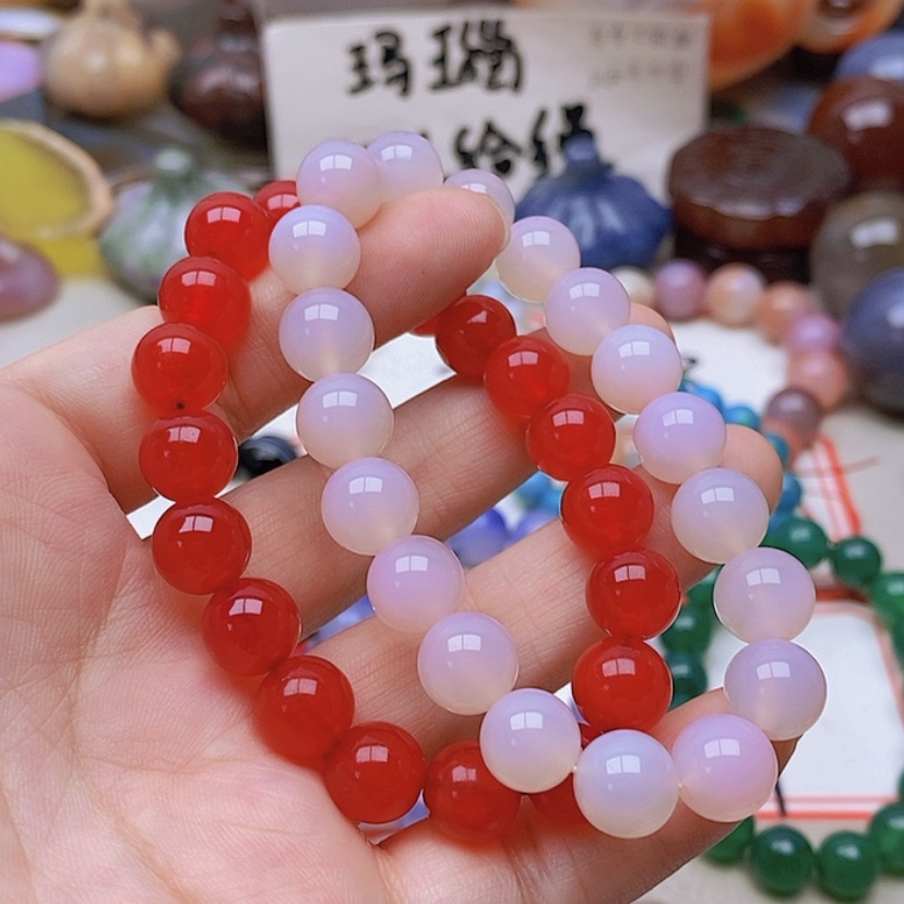 【闪购商品】未镶嵌玛瑙/玉髓珠宝半成品珠****修