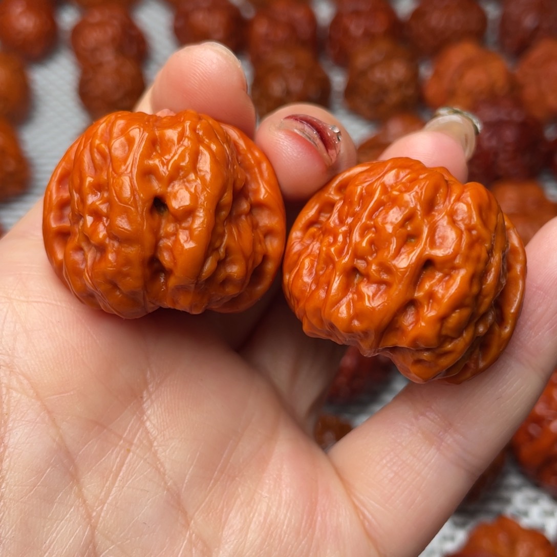 桃核吊坠文玩核桃 手把件 蛤蟆头 35