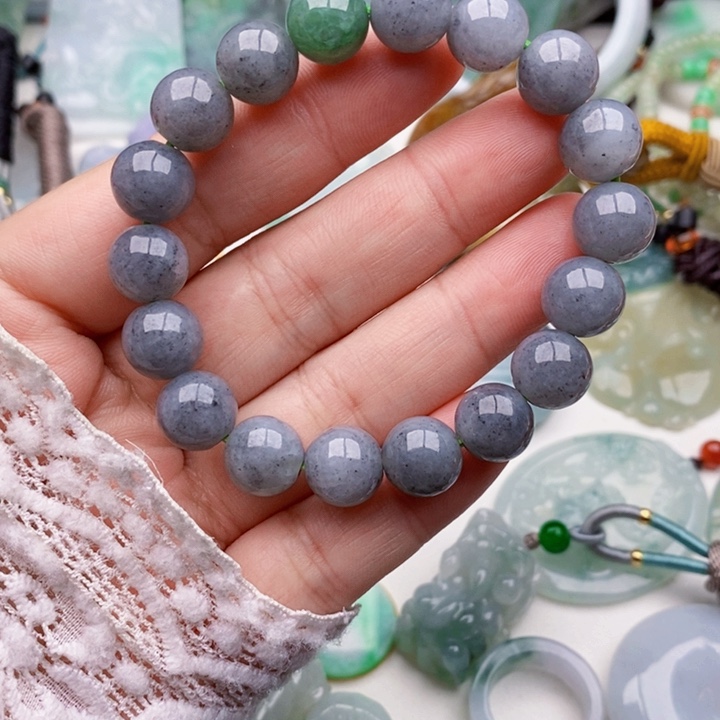 颈饰未镶嵌翡翠手串