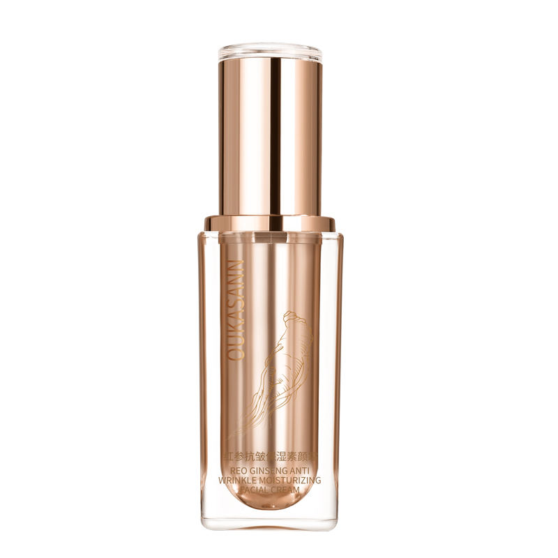 红参抗皱保湿素颜霜修颜持久