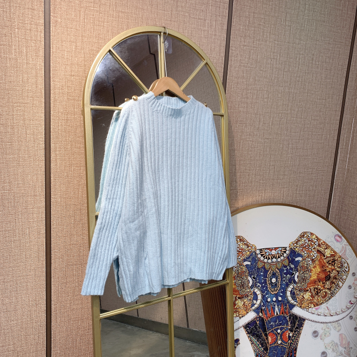 BT296孕妇蓝色毛衣90-140