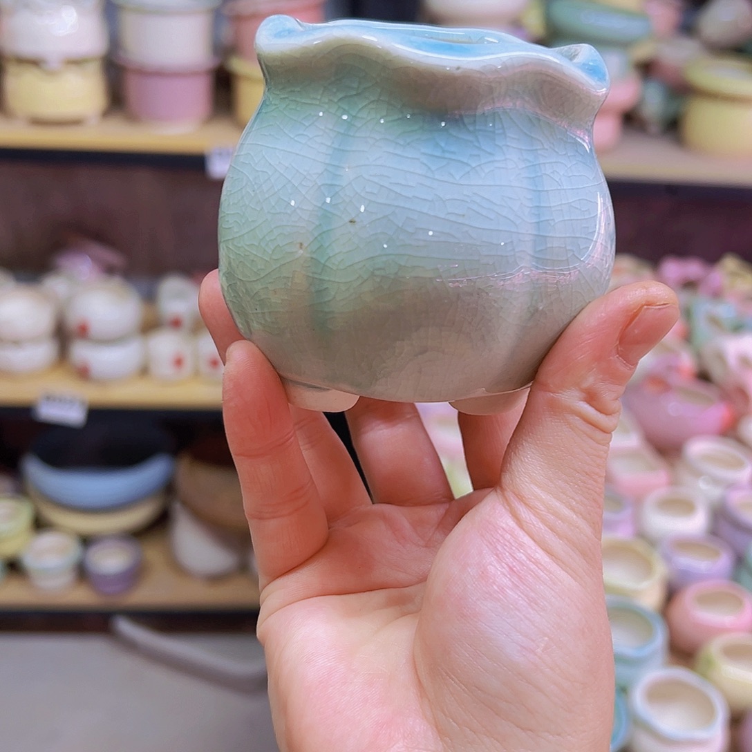 陶瓷花盆当场凑满12包邮