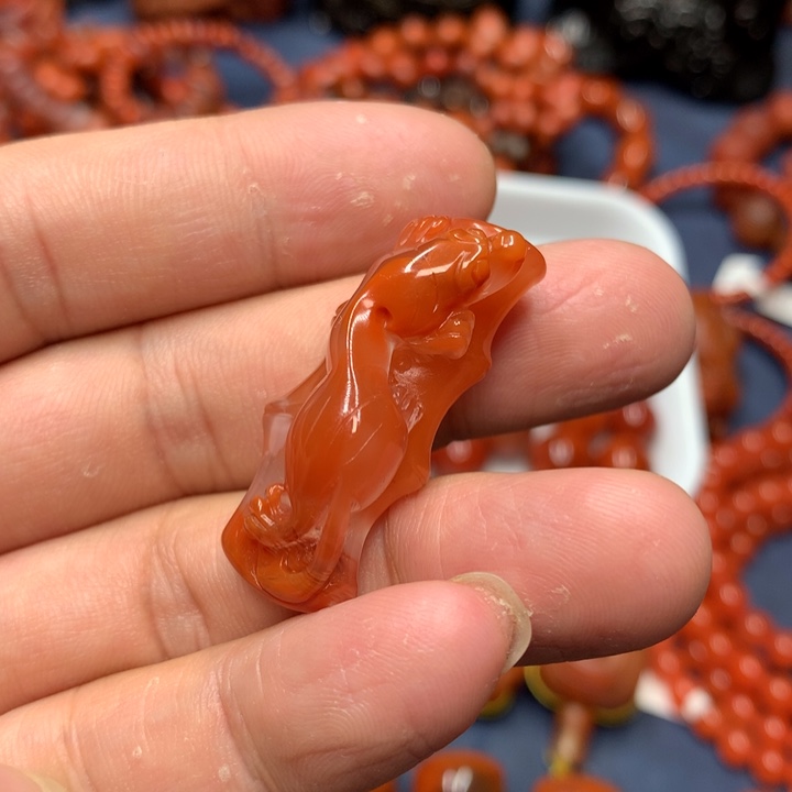 吊坠(不含链)未镶嵌南红玛瑙我*我