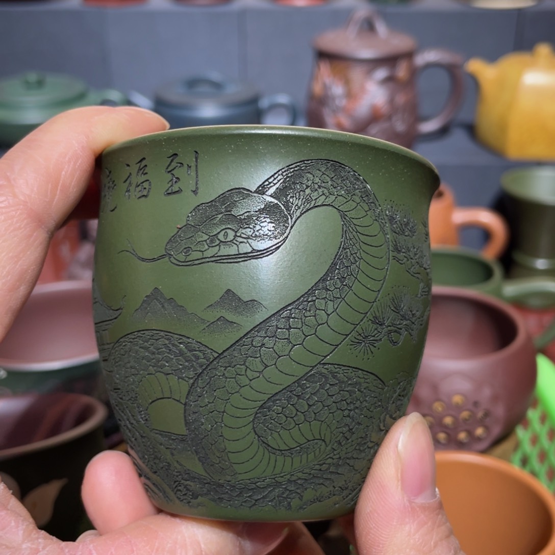 原矿紫砂手工主人杯