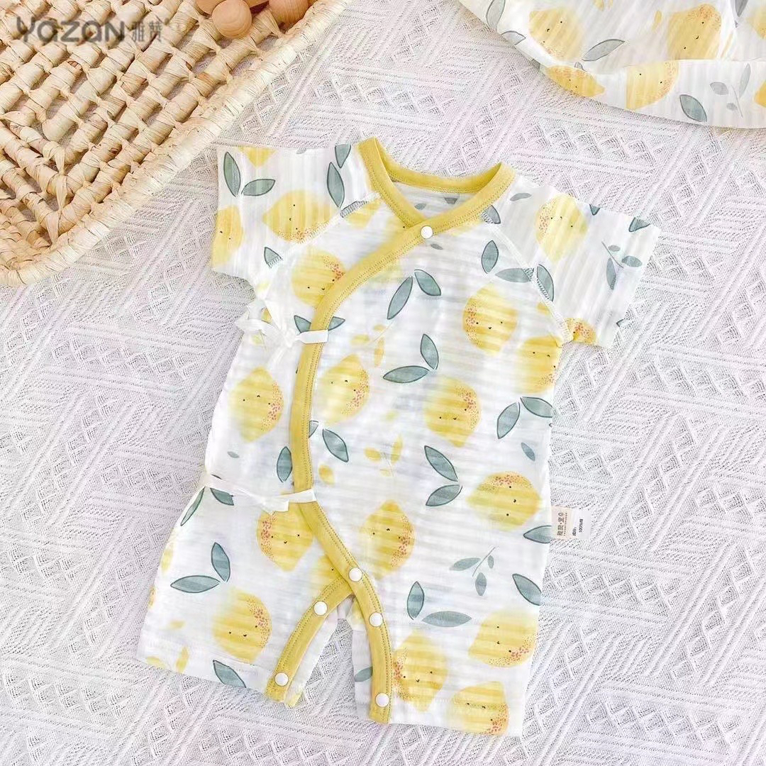 新生儿蝴蝶衣柔软亲肤吸汗透气不粘身100棉莫代尔