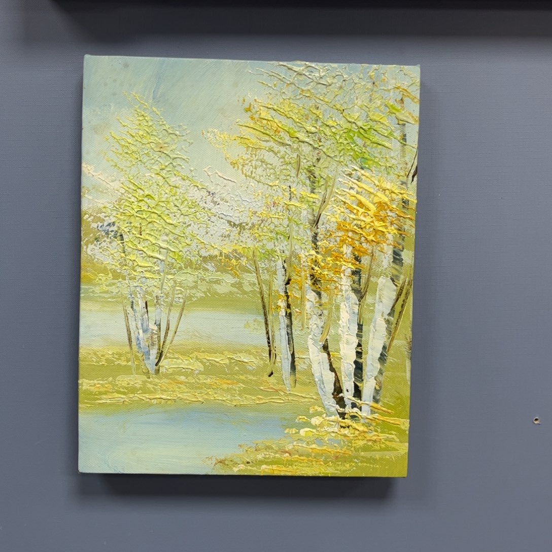 手工手绘精品油画20+25厘米