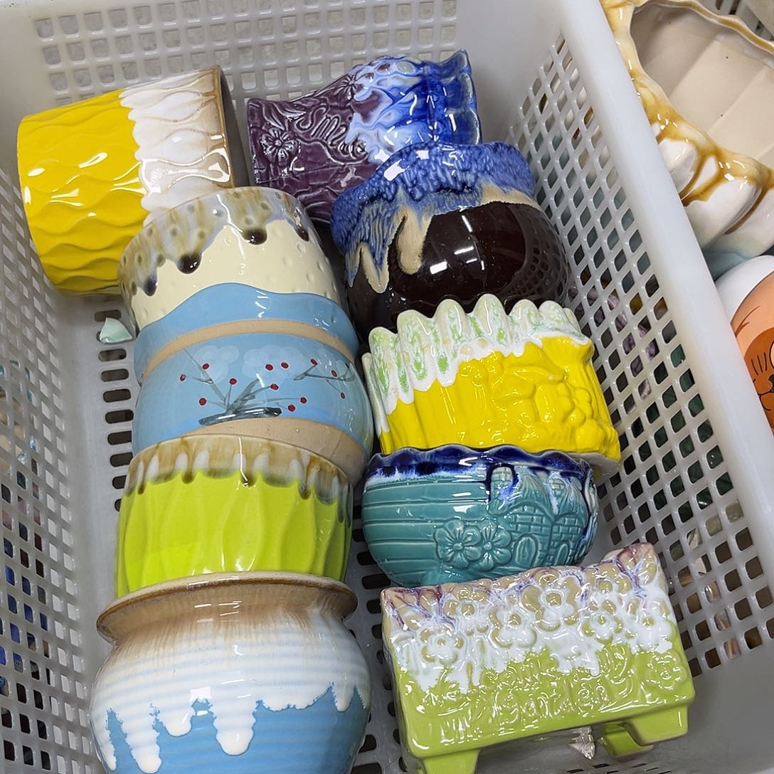 陶瓷陶瓷花盆特价上新口8-10厘米