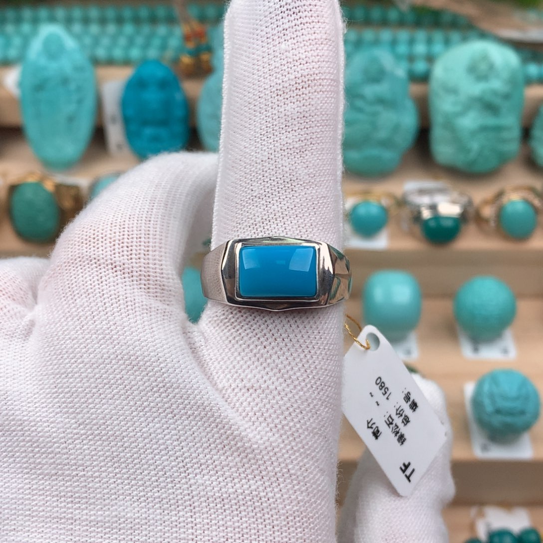 绿松石配饰银S925镶嵌