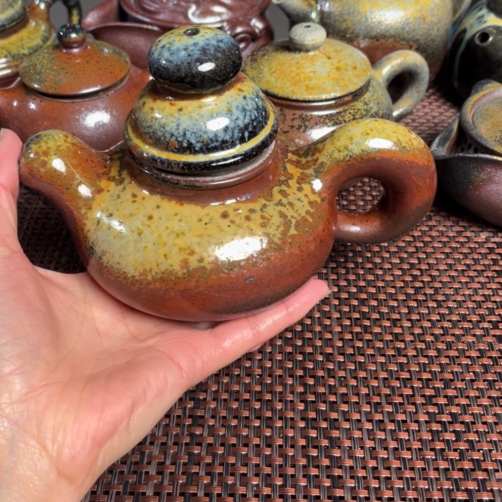 紫砂茶杯中松鼠壶