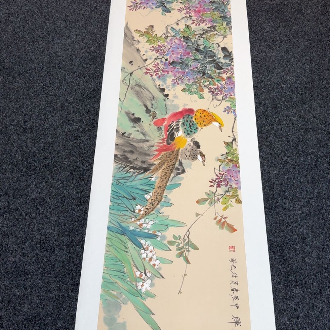 国画国画作品山水花鸟纯手绘