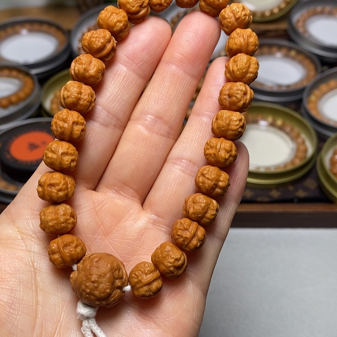 猴头核桃手串302号10-11左右蛤蟆头手持全品
