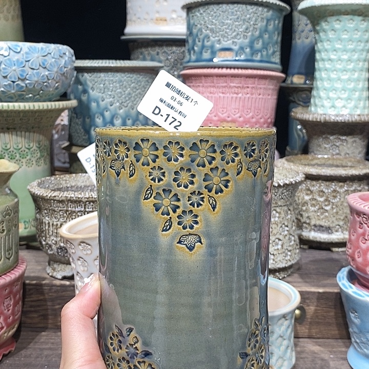 七里烧花盆3-6-172口径8