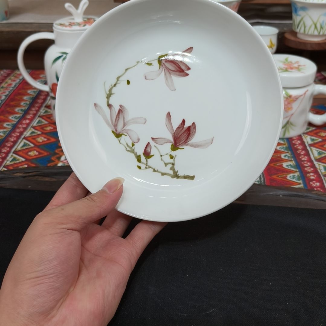 瓷片景德镇手工手绘高温瓷器