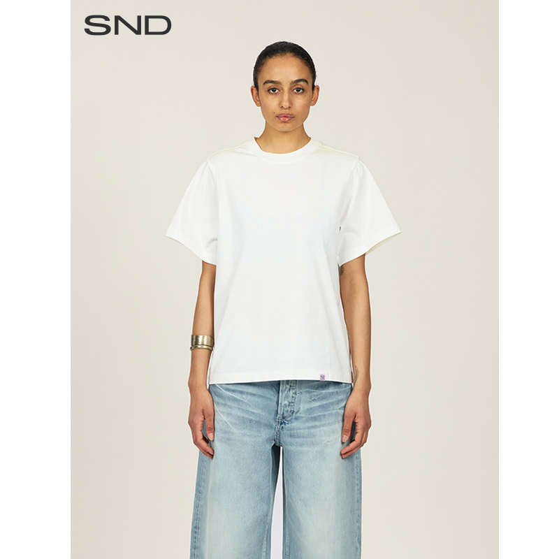 【FAX COPY EXPRESS 设计师品牌】SND SS25 徽标宽松Tee女款