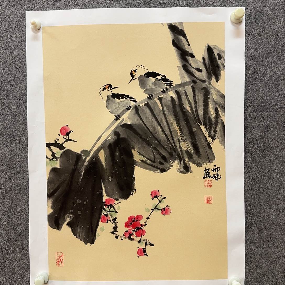国画邢坤老师手绘作品