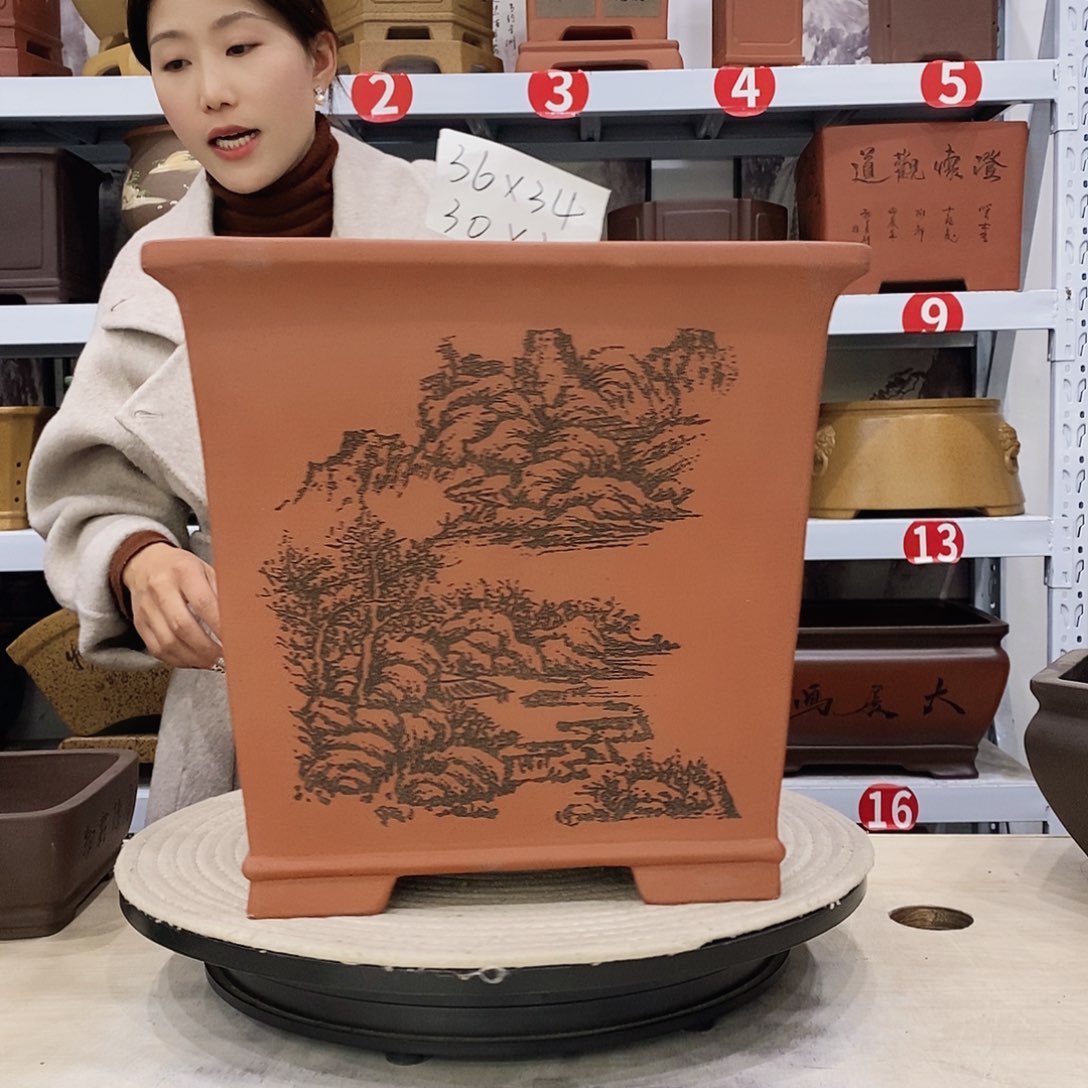 紫砂花盆紫砂花盆